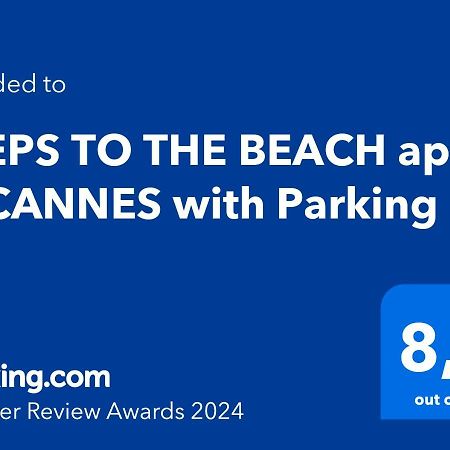 Steps To The Beach Apart In Cannes With Parking Экстерьер фото